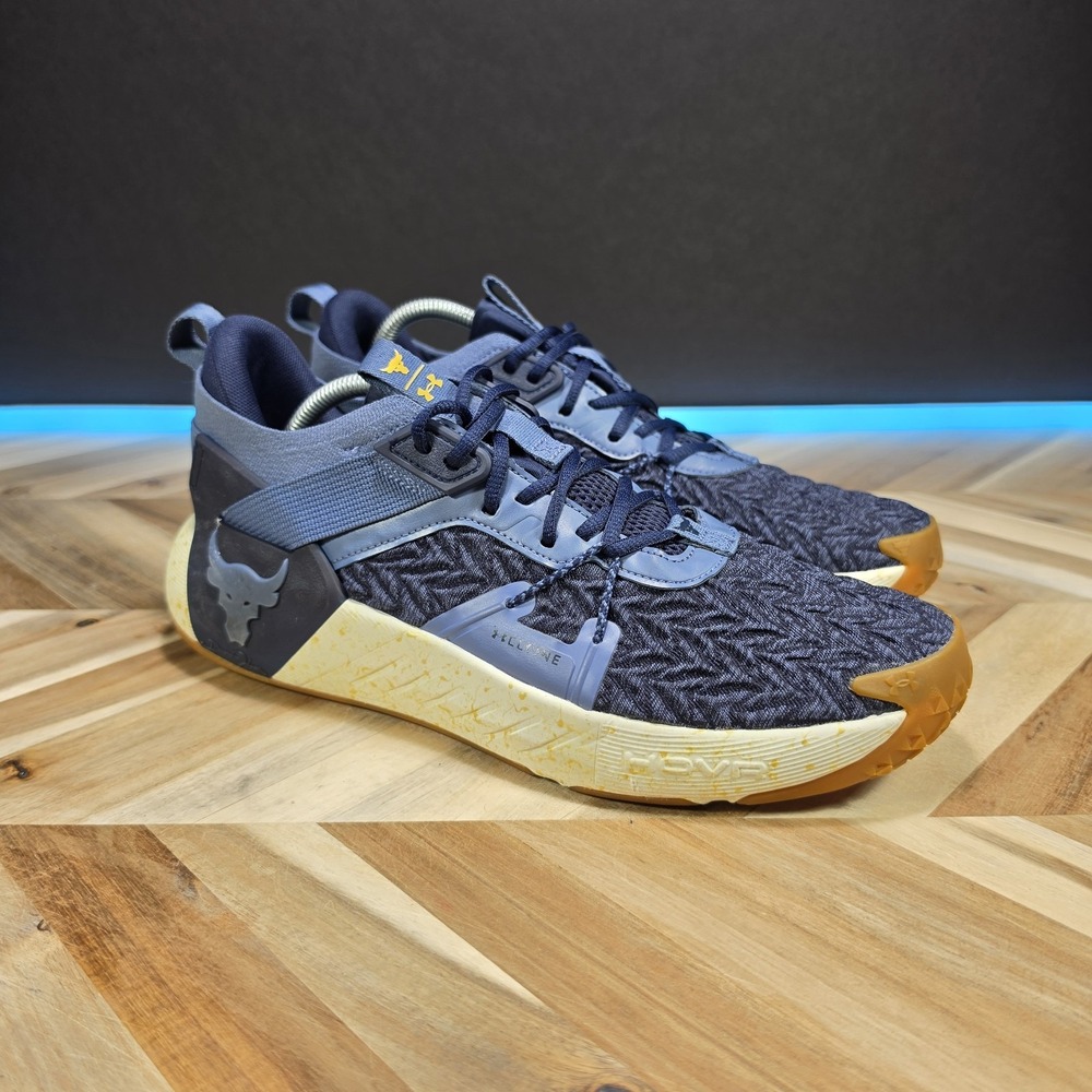 Under Armour Project Rock 6 Men's 11.5 Hushed Blue Training Shoes 3026534-400